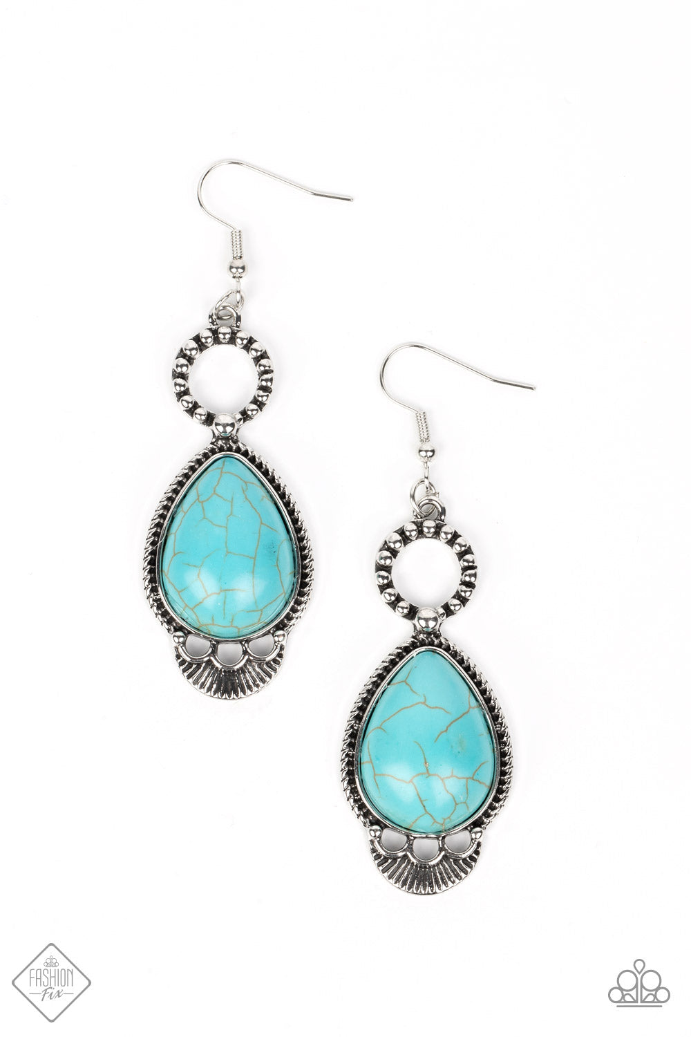 Paparazzi River Cruzin’ - Blue Earrings