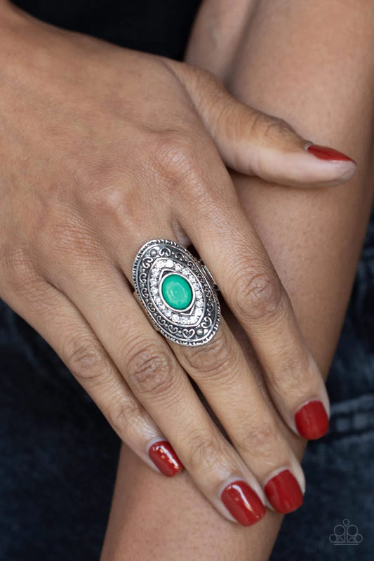 Paparazzi Entrancing Enchantment - Green Ring