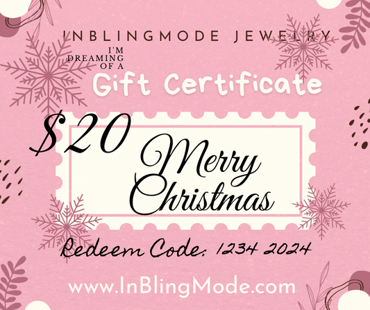 Merry Christmas IN BLING MODE $20 GIFT CARD