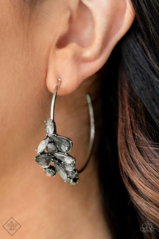 Paparazzi Earring Arctic Attitude Silver Earrings