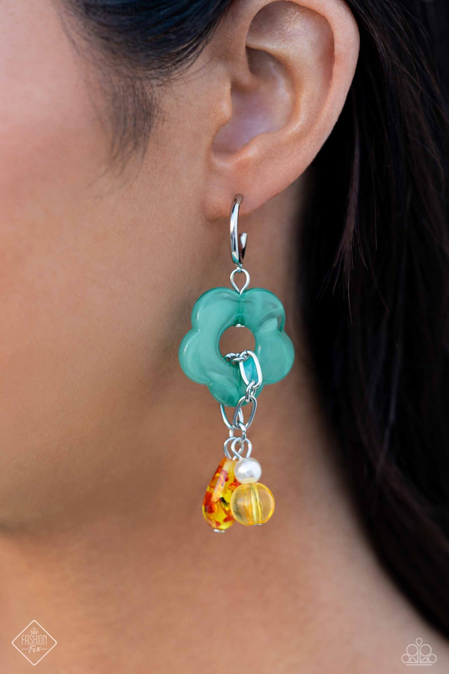 Paparzzi Gone Stir DAISY  - Orange Earrings