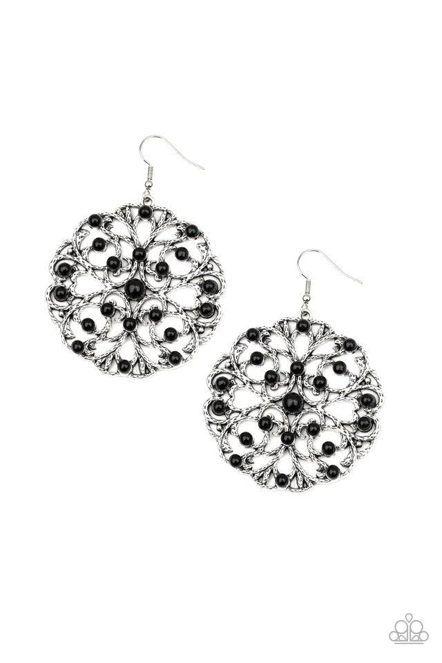 Rainbow Dew - Black - Paparazzi Earrings