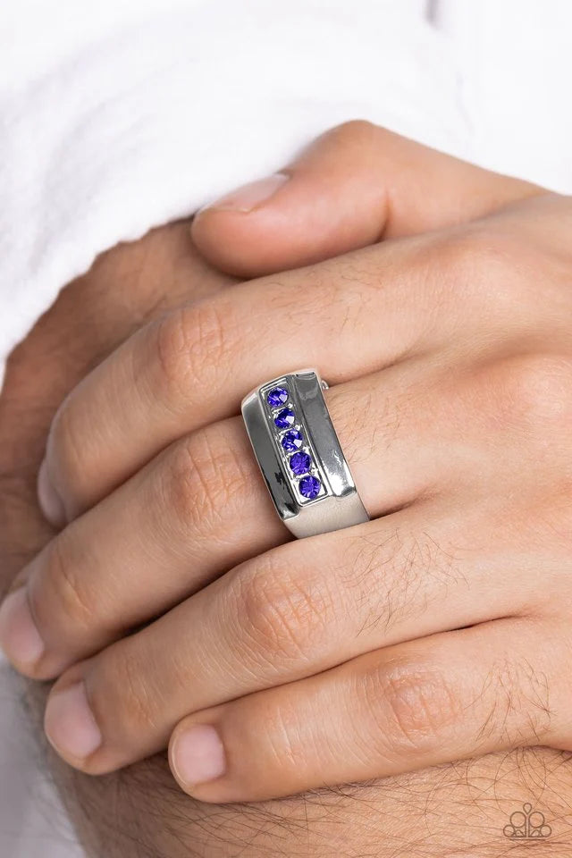 Paparazzi Men’s Ring ~ BRAWL For One - Blue