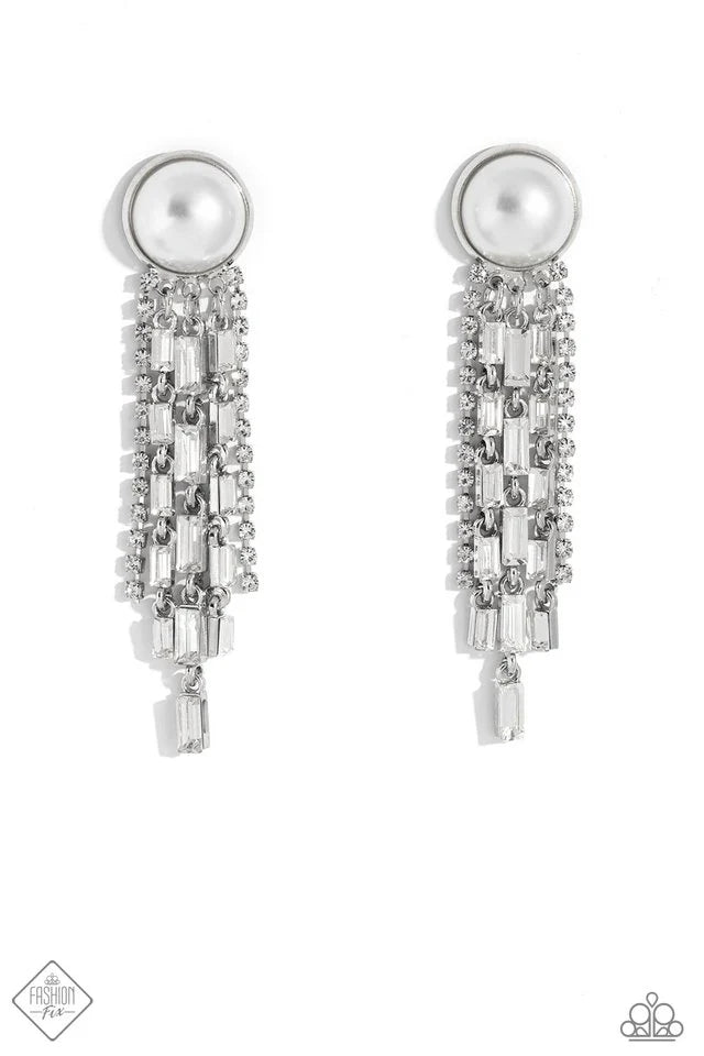 DD Genuinely Gatsby -Paparazzi  Silver Earrings