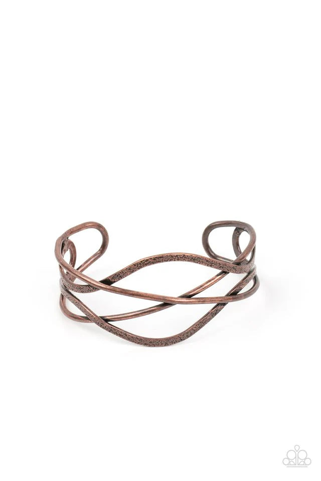 Paparazzi Fierce Fusion Copper Bracelet