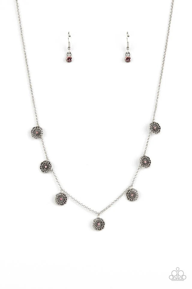 Paparazzi Necklace Prairie Perennial Pink Necklace