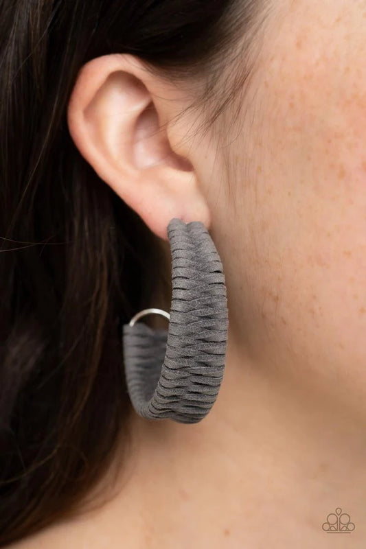 Rural Guru - Grey Paparazzi Earrings