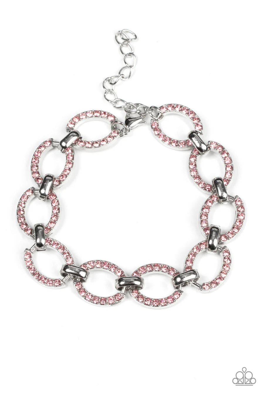 Paparazzi - Date Night Debonair - Pink Bracelet