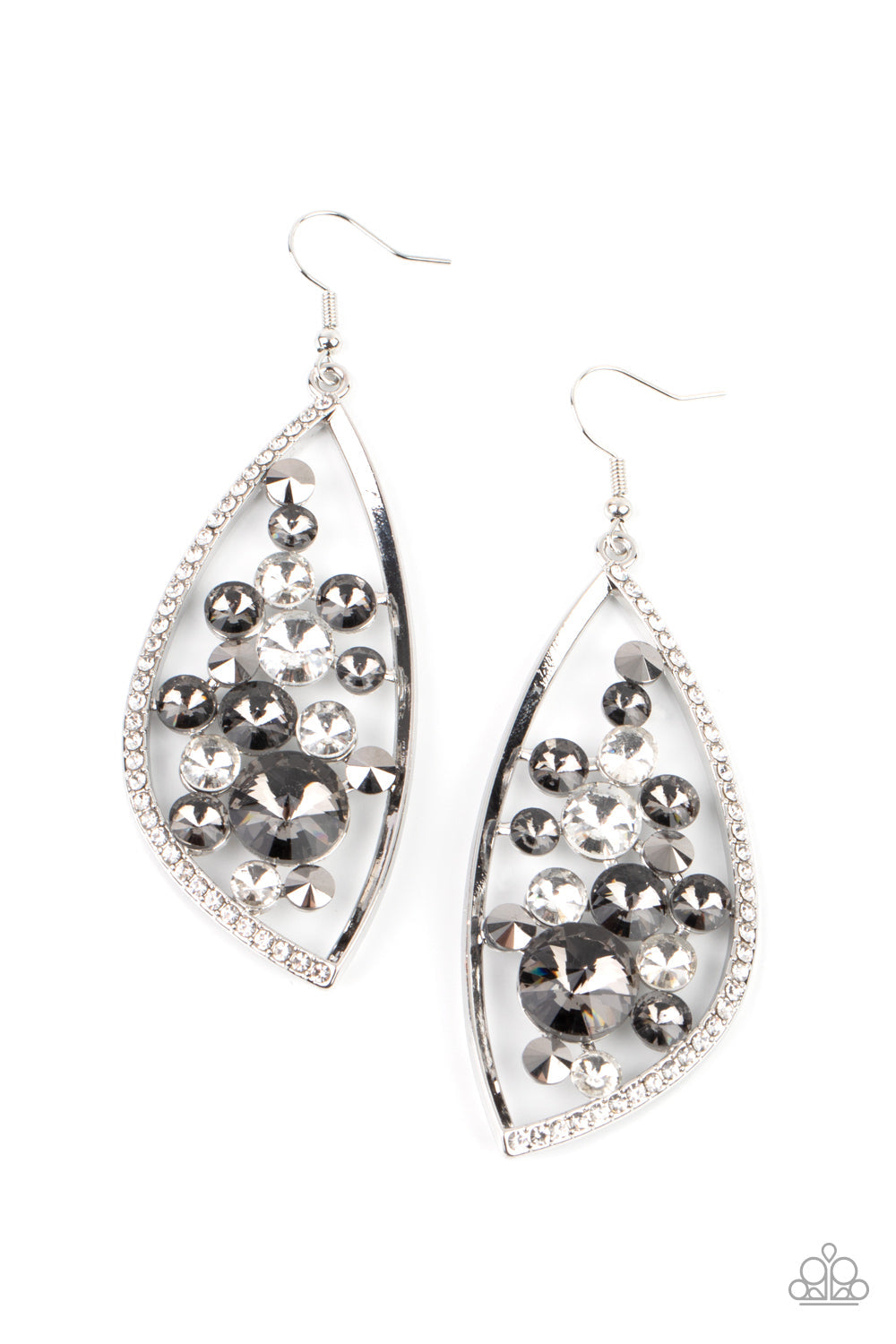 Paparazzi  Sweetly Effervescent Silver Earrings