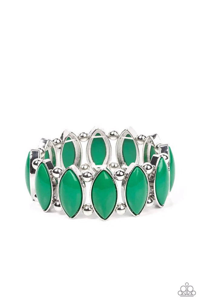 Paparazzi Cry Me A RIVERA Green Bracelet