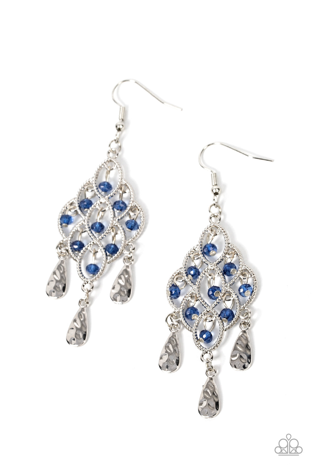 Paparazzi Sentimental Shimmer Blue Earrings