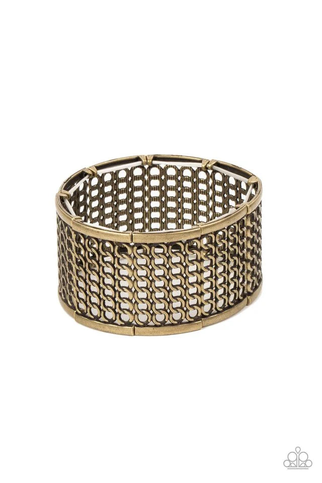 Paparazzi - Camelot Couture - Brass Bracelet