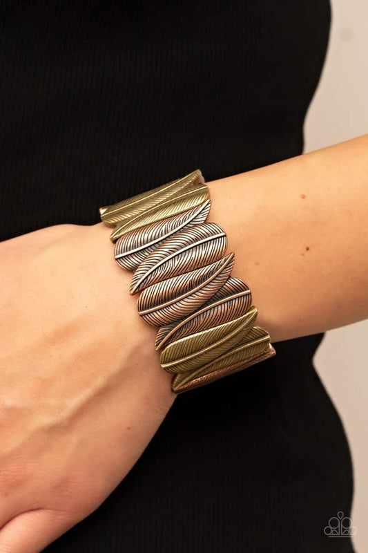 Paparazzi Bracelet ~ Cabo Canopy - Brass and Copper