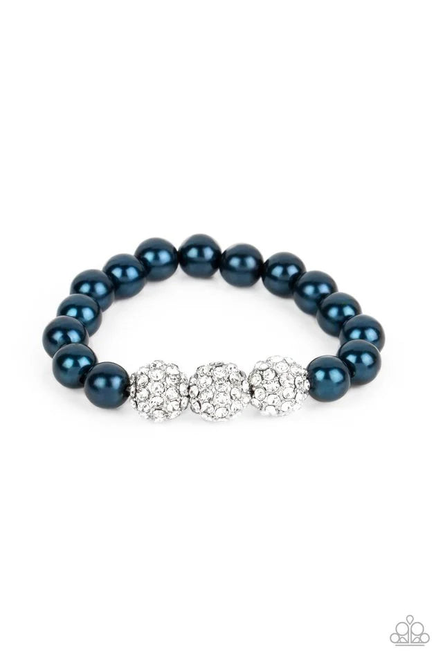 Paparazzi Bracelet ~ Breathtaking Ball - Blue