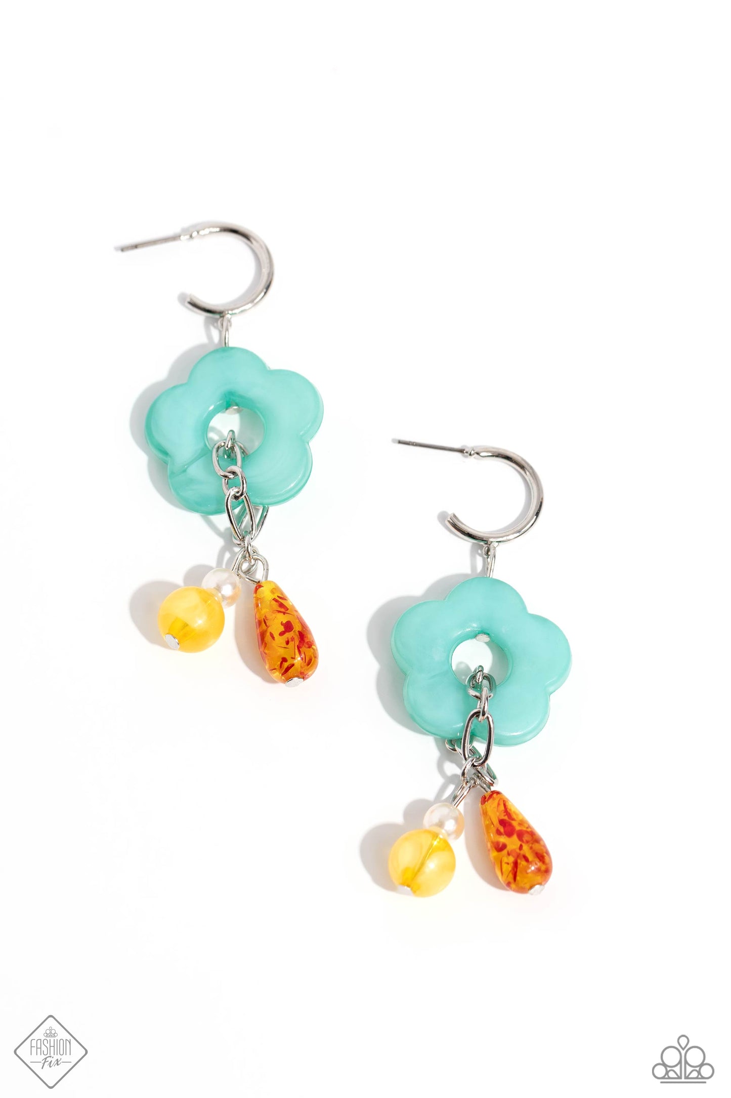 Paparzzi Gone Stir DAISY  - Orange Earrings