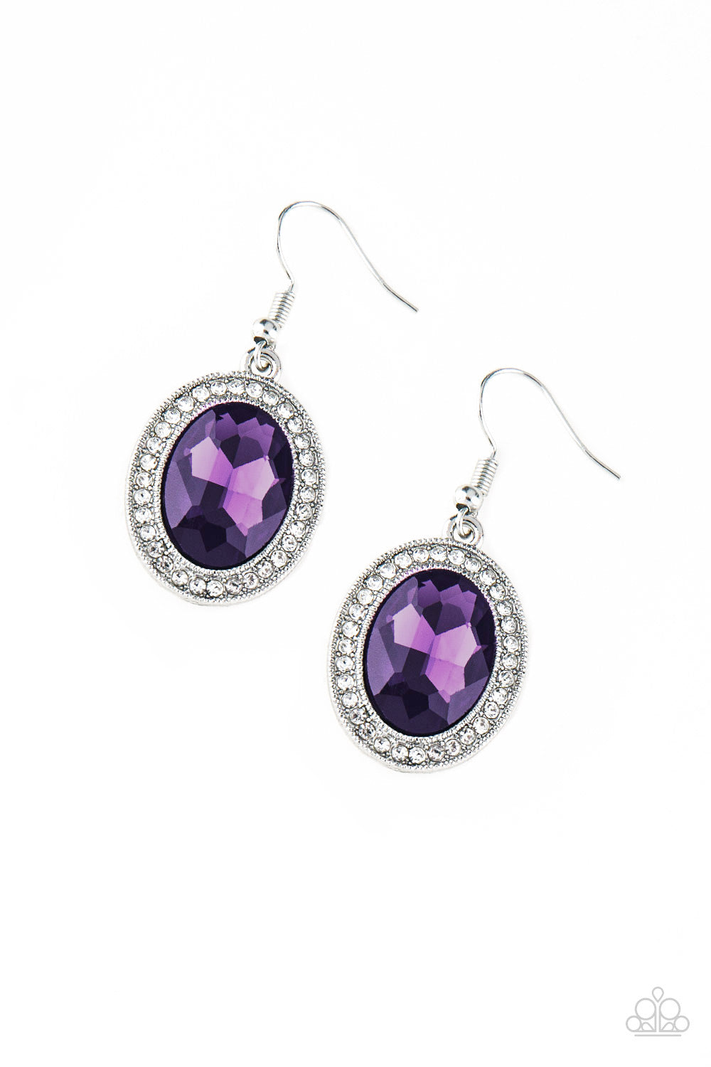 Only FAME In Town - Purple - Paparazzi Earrings