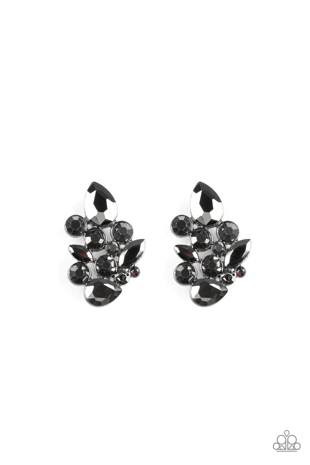 Galaxy Glimmer - Black Paparazzi Earrings