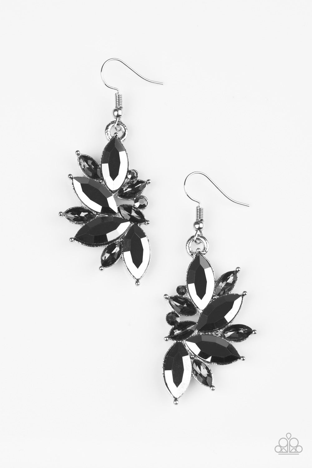 Paparazzi Earrings Vegas Vogue - Silver