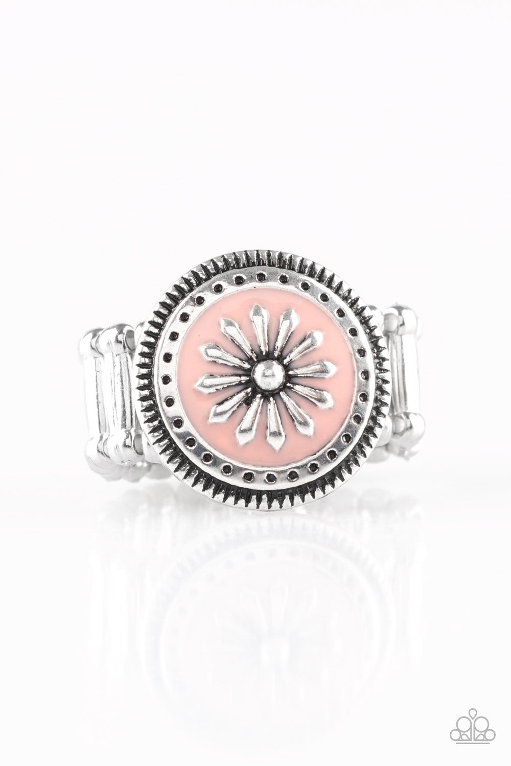 Free-Spirited Flower - Pink Ring - Paparazzi