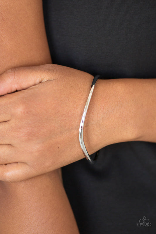Paparazzi Awesomely Asymmetrical - Silver Bracelet