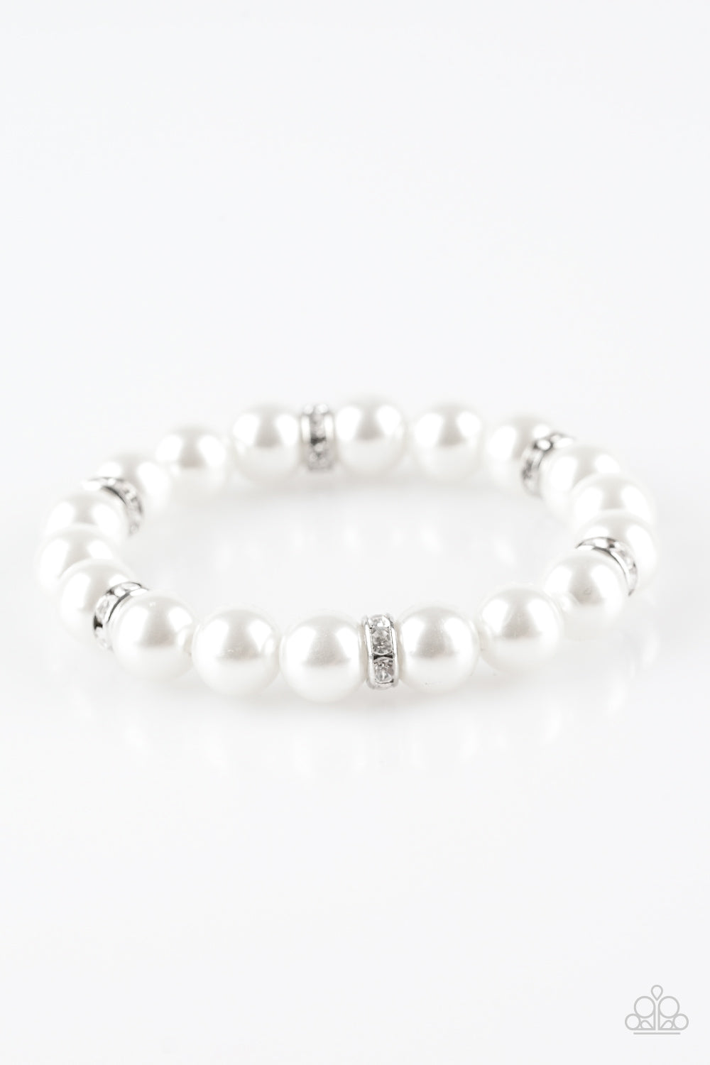 Exquisitely Elite - White Bracelet - Paparazzi