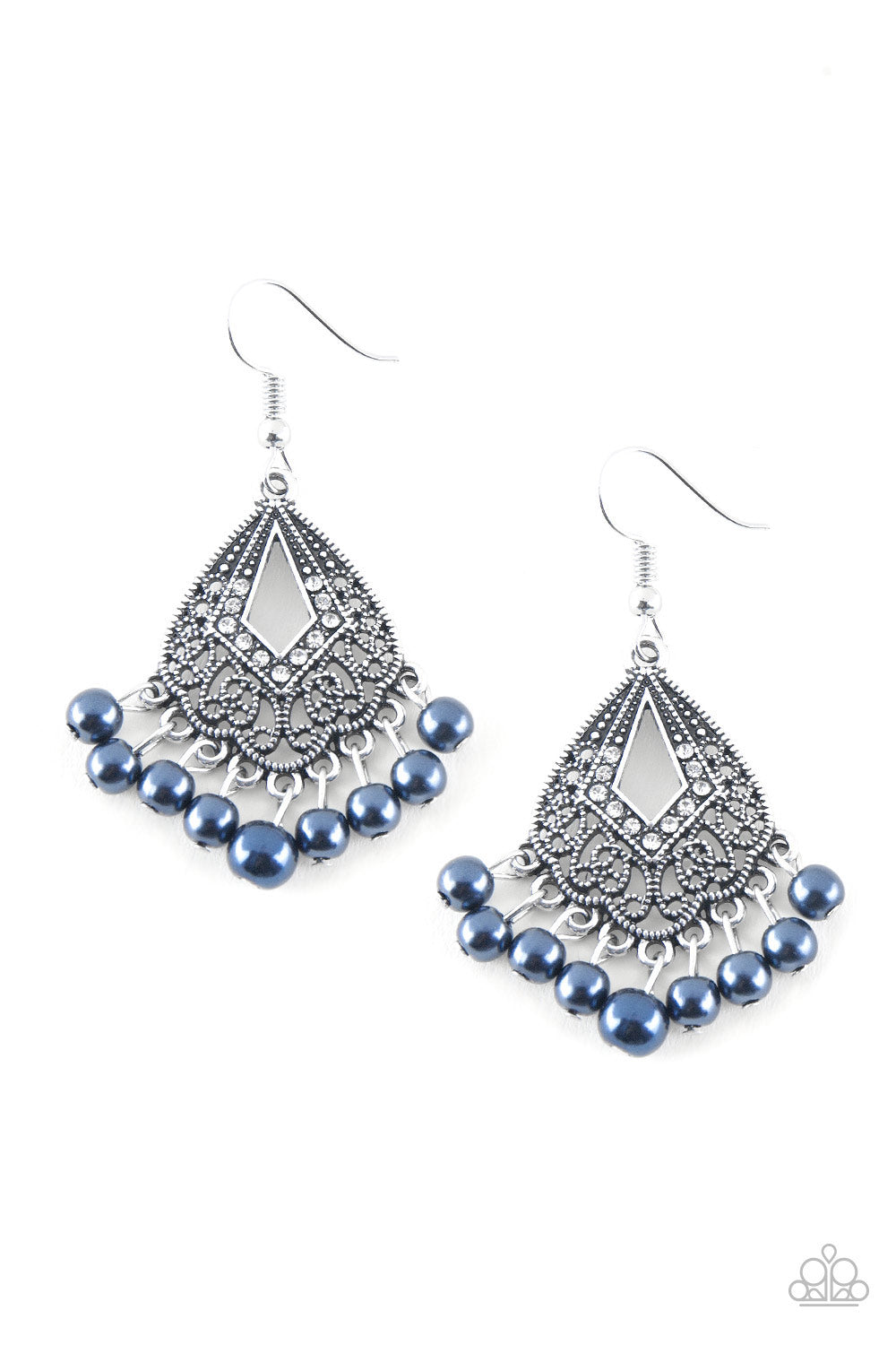 Gracefully Gatsby - Blue Earrings - Paparazzi