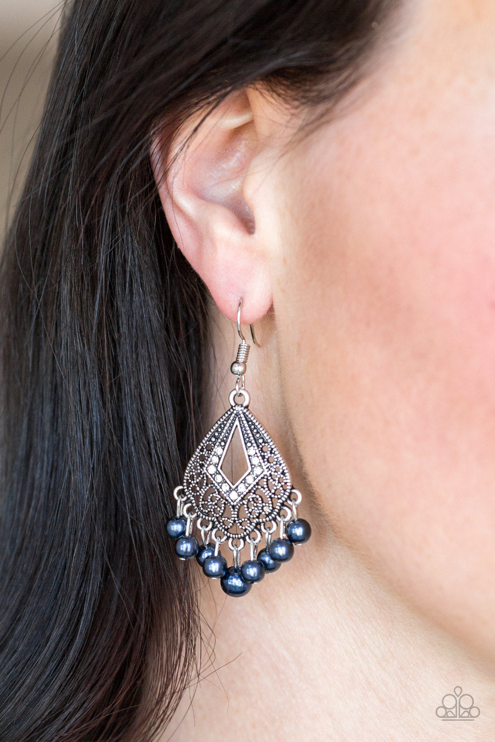 Gracefully Gatsby - Blue Earrings - Paparazzi