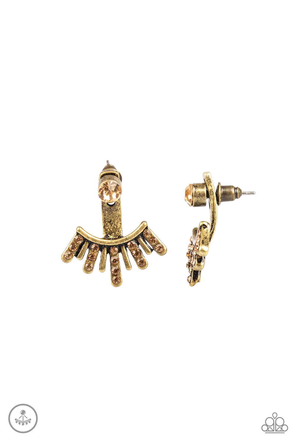 Diva Dynamite - Brass Paparazzi Earrings