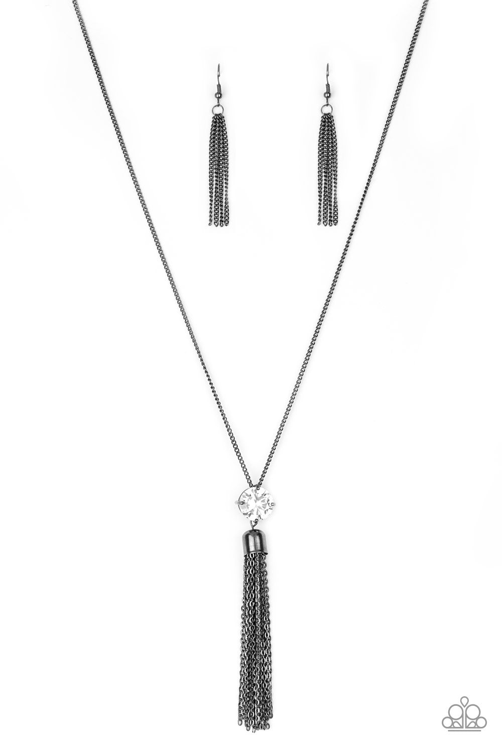 Paparazzi Five-Alarm FIREWORK Black Necklace