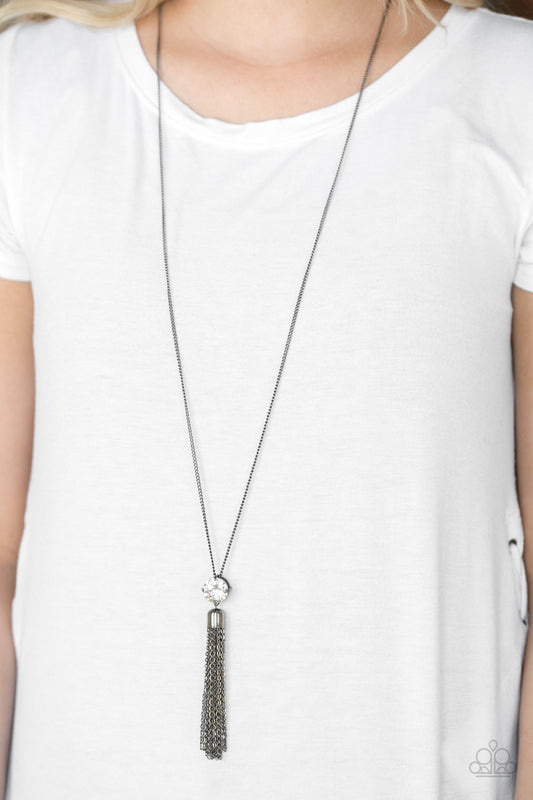 Paparazzi Five-Alarm FIREWORK Black Necklace