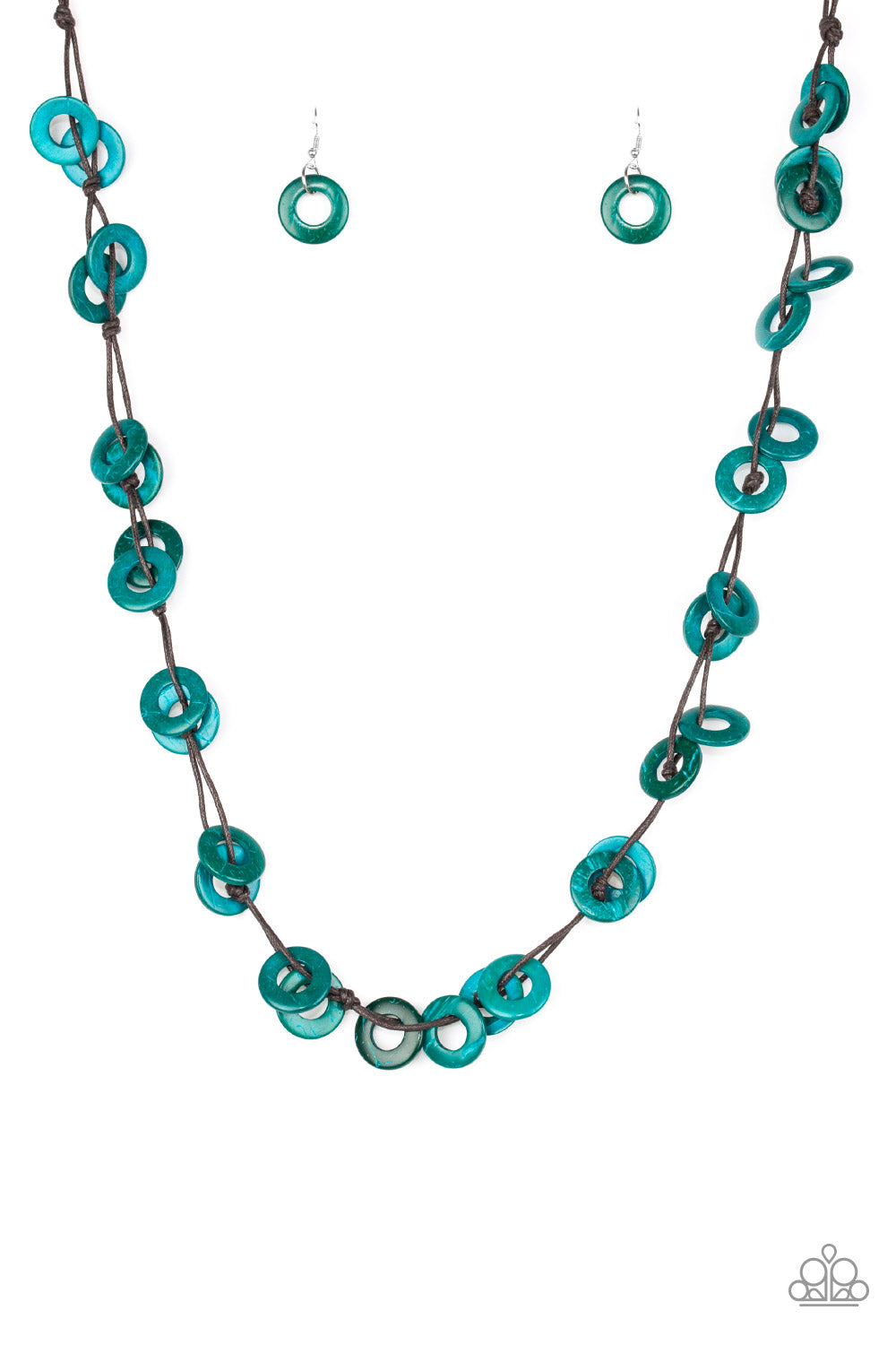 Waikiki Winds Teal - Paparazzi Necklace