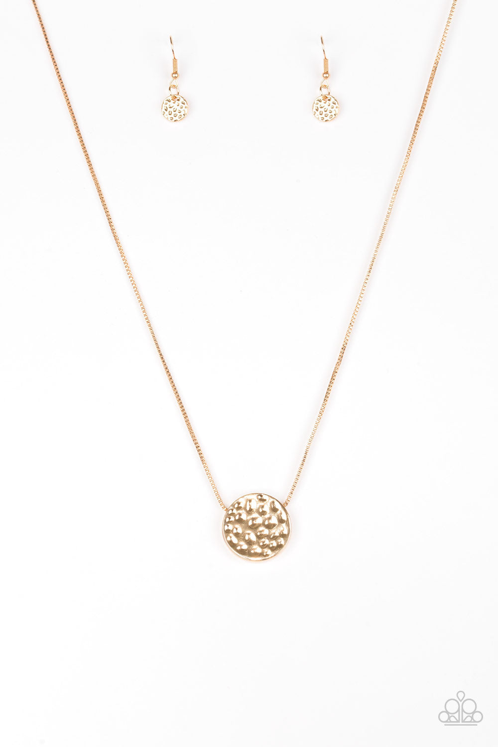 The BOLD Standard - Gold Paparazzi Necklace