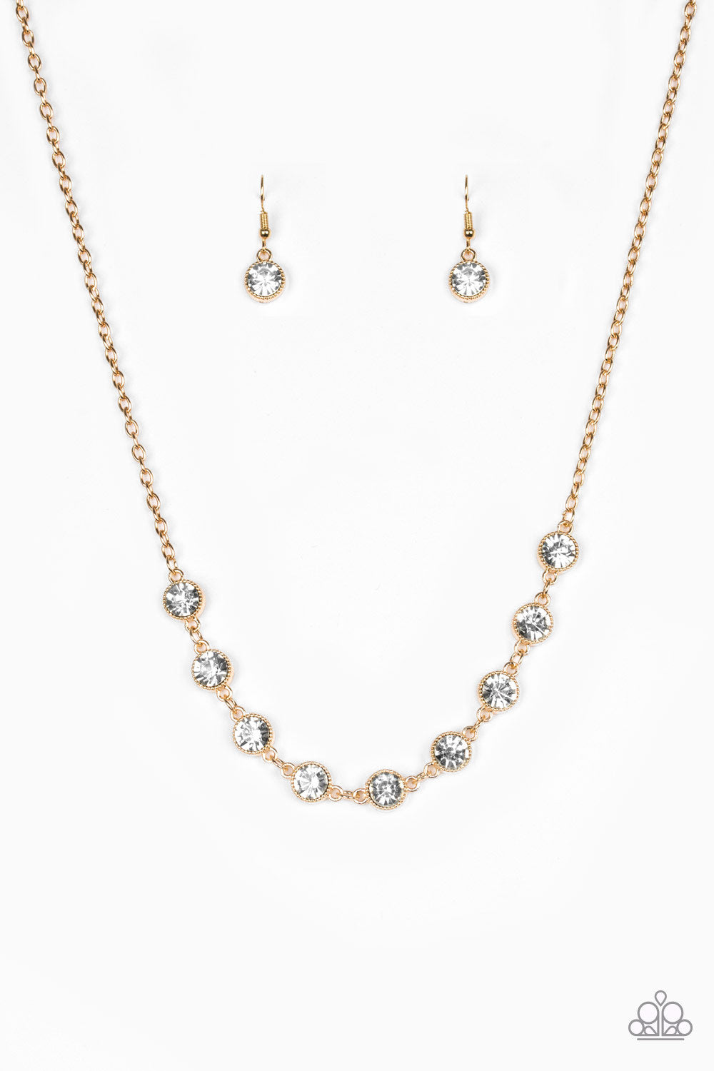 Starlit Socials - Gold Paparazzi Necklace