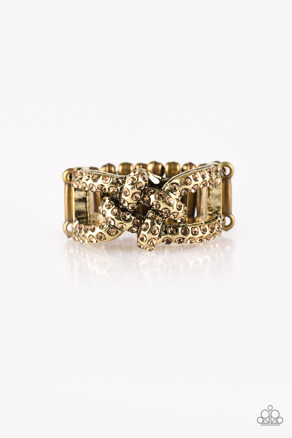 Paparazzi Ring Can Only Go UPSCALE From Here - Brass