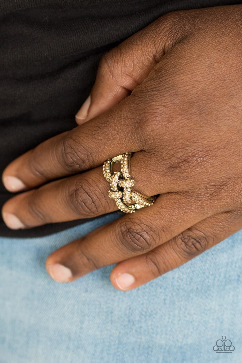 Paparazzi Ring Can Only Go UPSCALE From Here - Brass