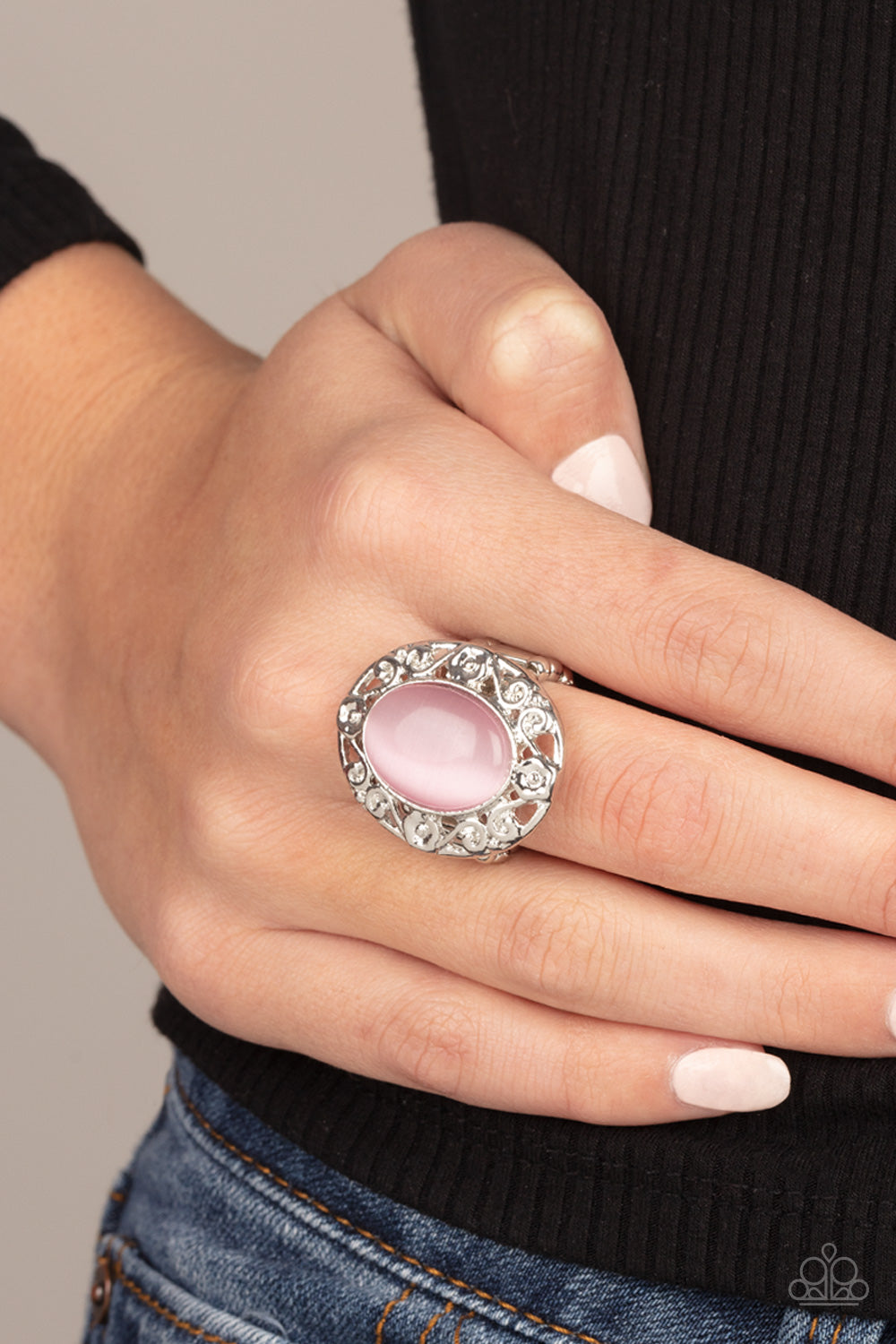 Moonlit Marigold - Pink Ring - Paparazzi