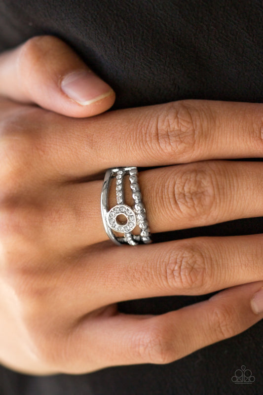 Paparazzi Cost of Living - White Ring