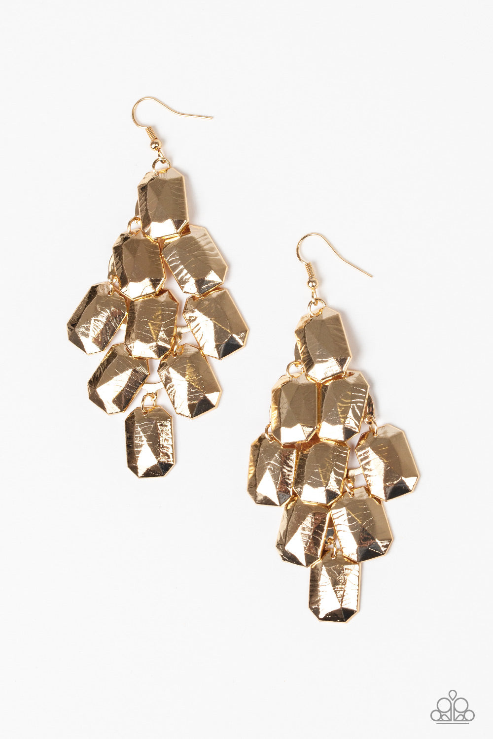 Contemporary Catwalk - Gold Earrings - Paparazzi