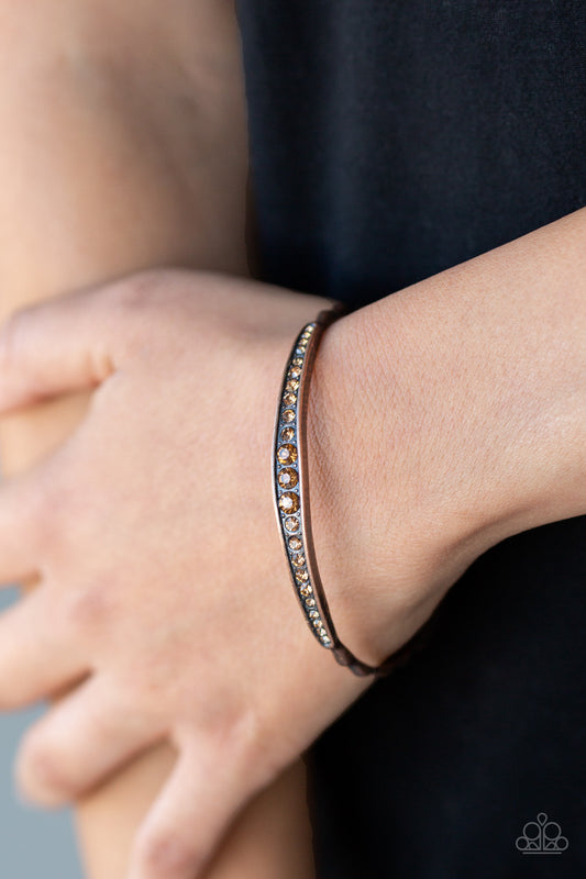 Paparazzi - Just SPARKLE And Wave - Copper Bracelet