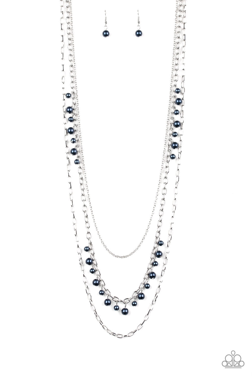 Pearl Pageant - Blue Paparazzi Necklace