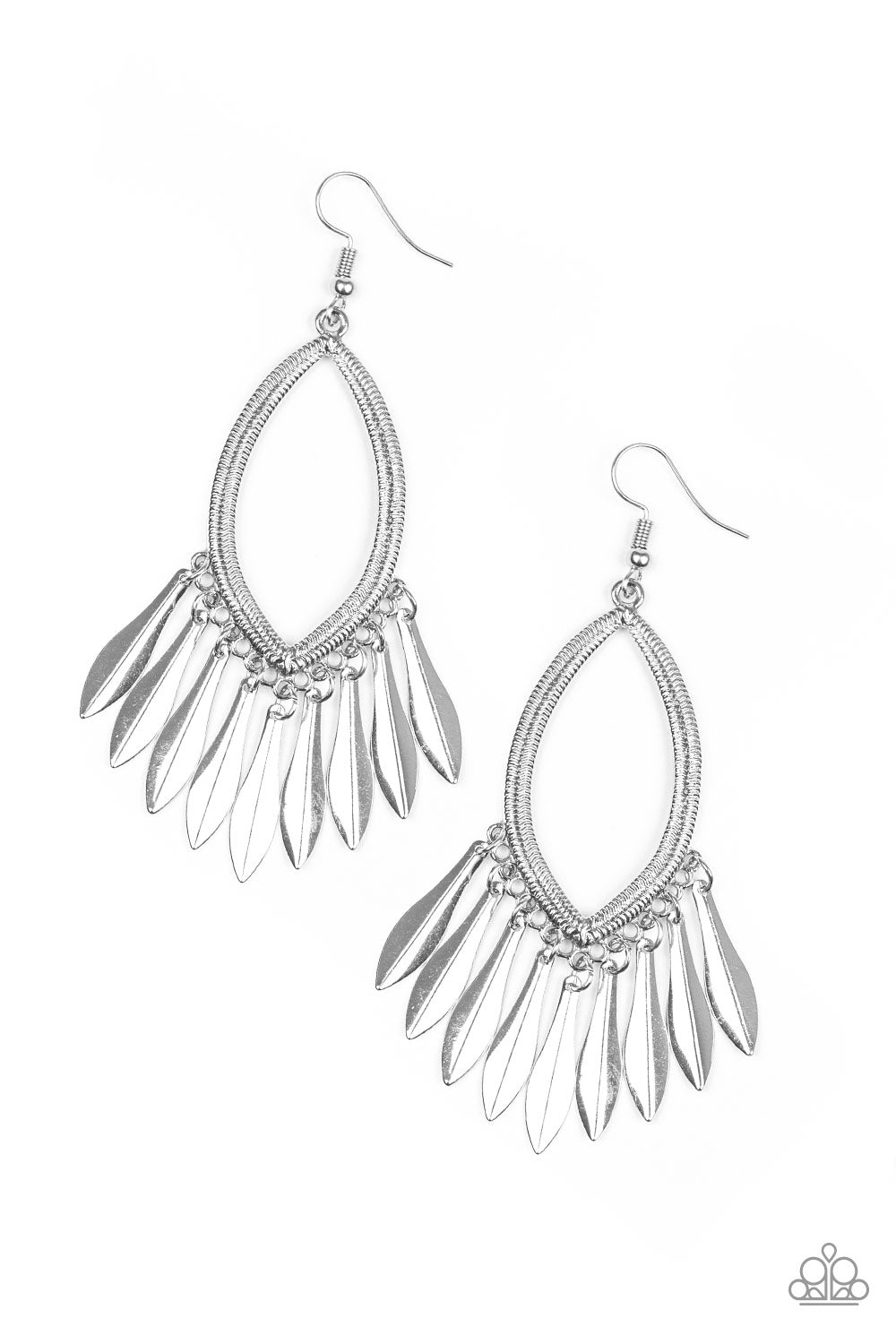 My FLAIR Lady - Silver Earrings - Paparazzi