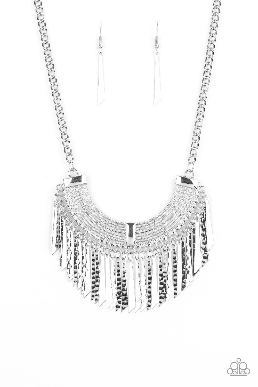 Impressively Incan - Silver Paparazzi Necklace