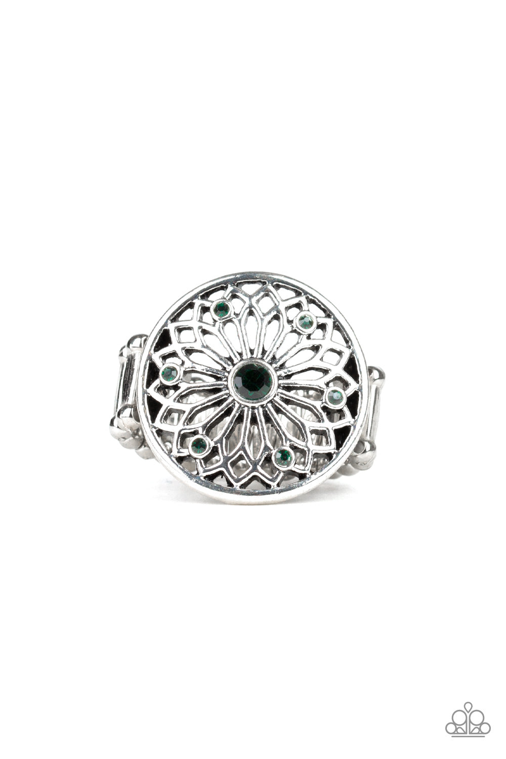 Paparazzi Ring Mandala Magnificence - Green