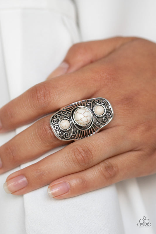 Paparazzi Stone Oracle Ivory Ring