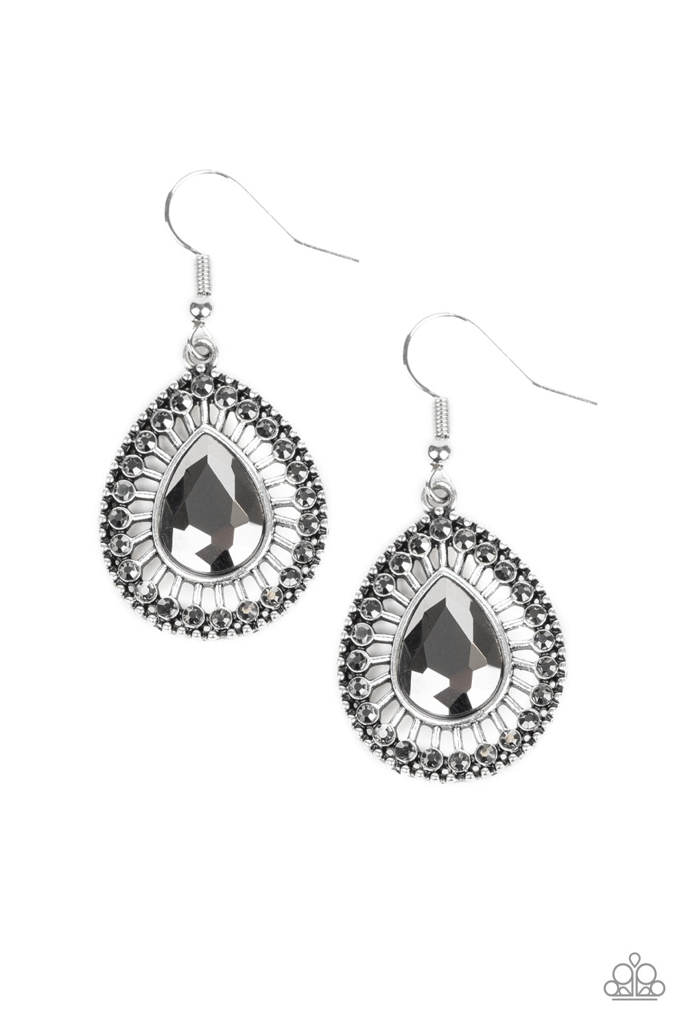 Paparazzi Earrings - Limo Service - Silver