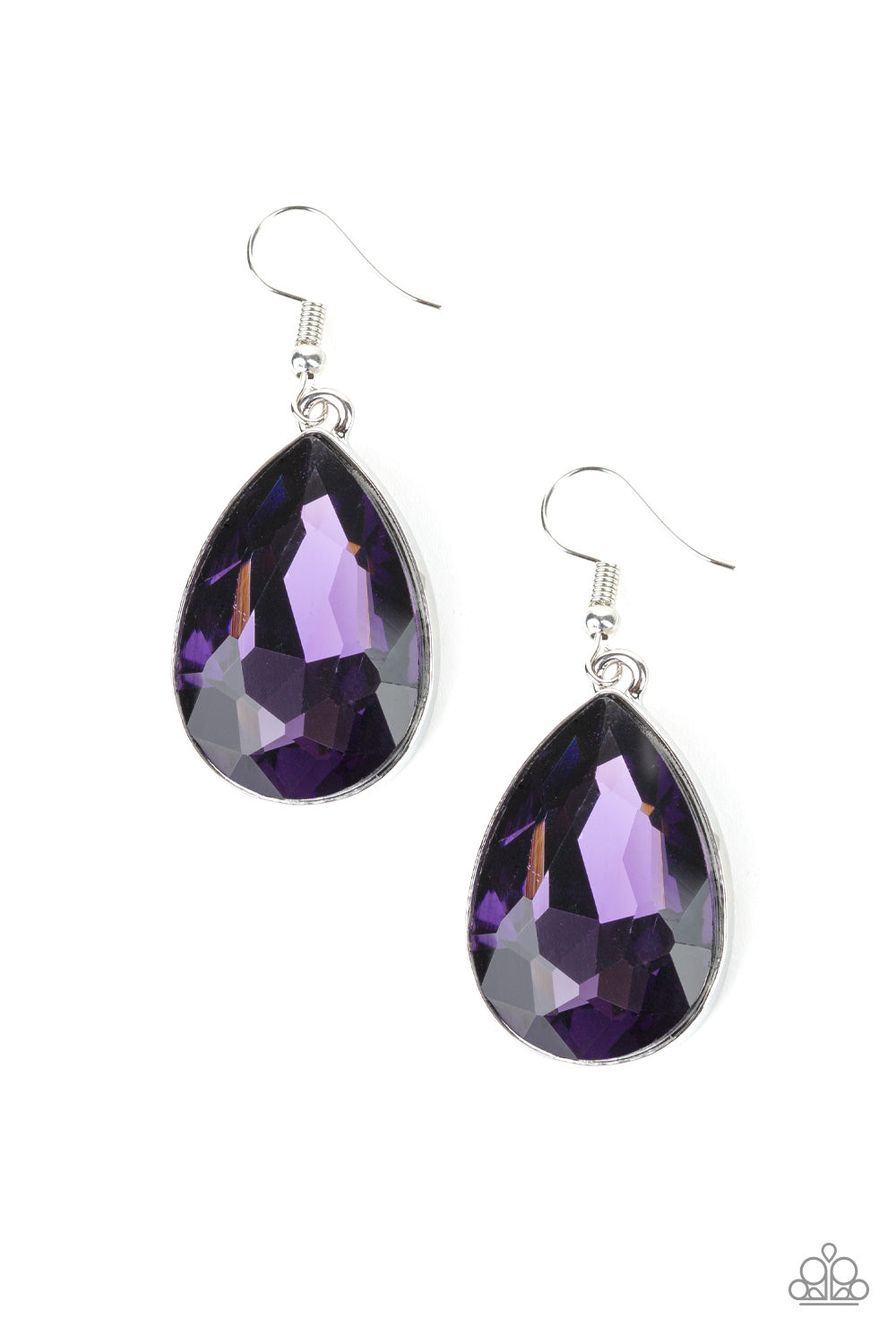 Limo Ride - Purple - Paparazzi Earrings