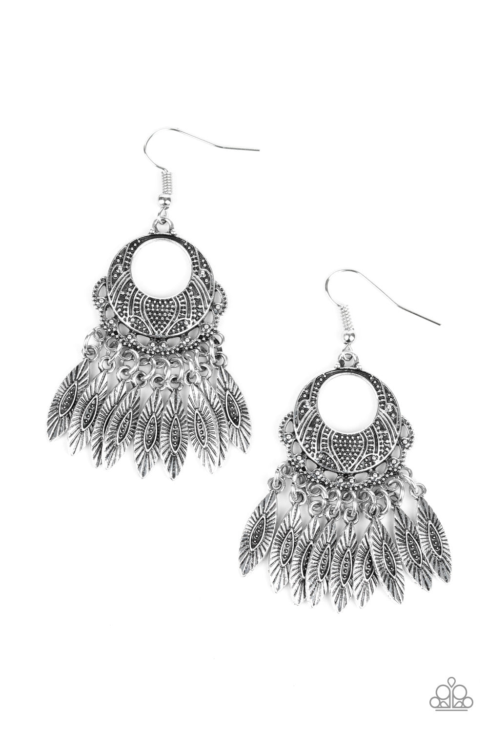 Country Chimes - Silver Earrings - Paparazzi