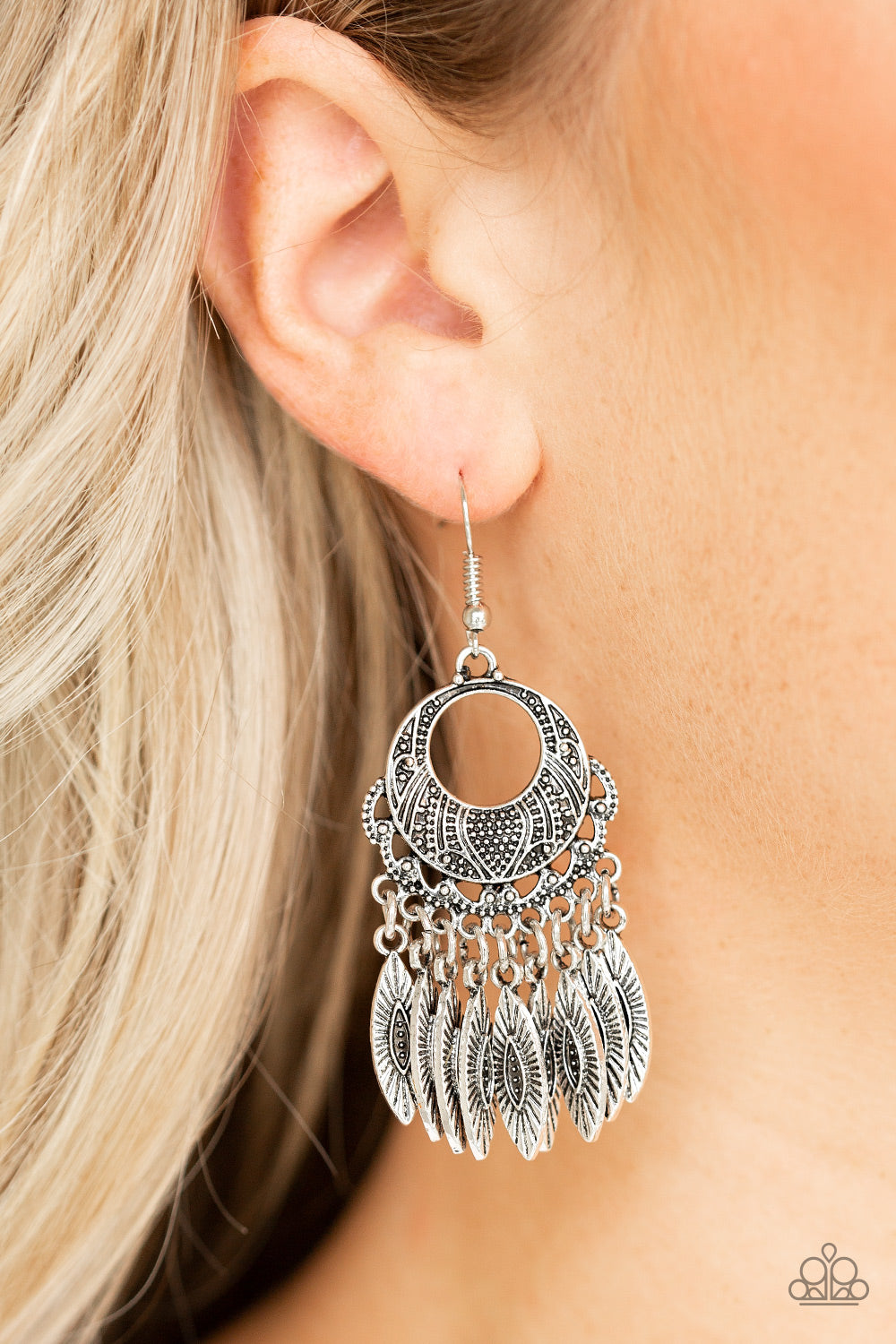 Country Chimes - Silver Earrings - Paparazzi