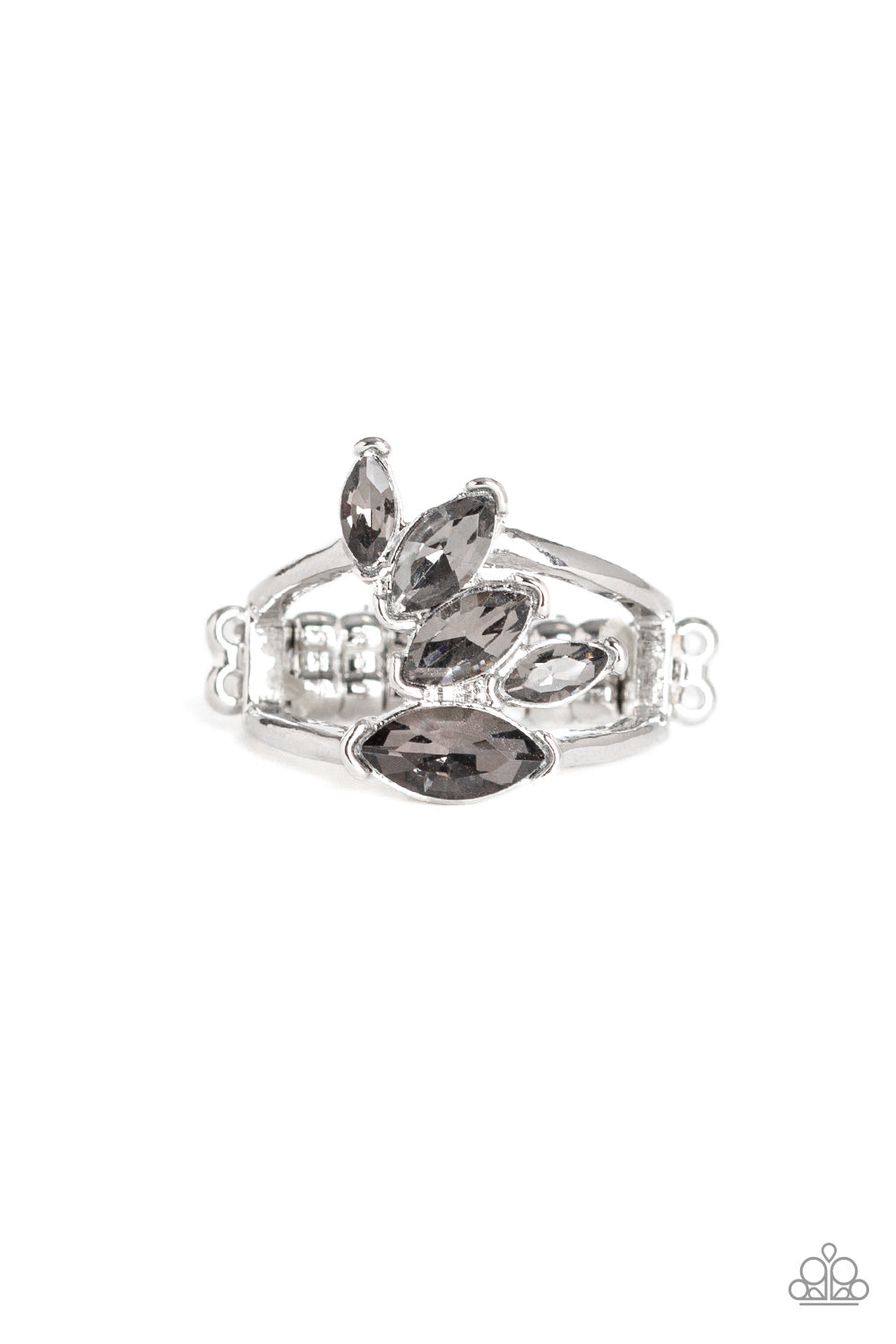 Rhinestone Stunner - Silver Ring - Paparazzi