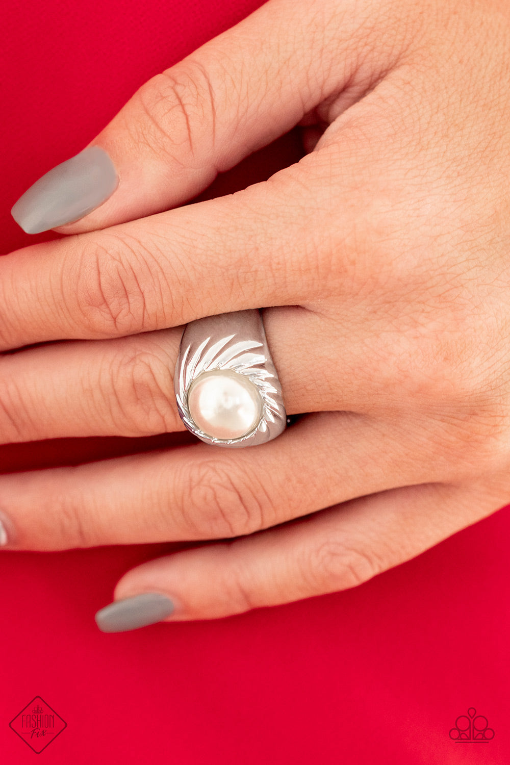 Wall Street Whimsical-Paparazzi Pearl Ring